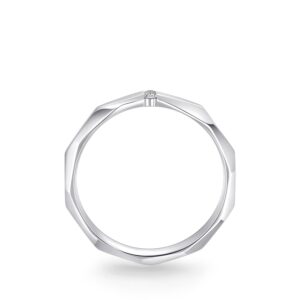 Nhẫn cưới nam Bạch Kim Kim Cương Freedom