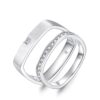 Cặp Nhẫn Cưới 14K Kim Cương The Haleys