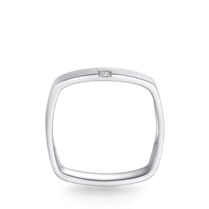 Nhẫn cưới nam Bạch Kim Kim Cương The Haleys