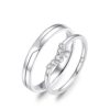 Cặp Nhẫn Cưới 14K CZ The Kings