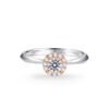 Nhẫn cầu hôn 14K CZ Dusty Rose