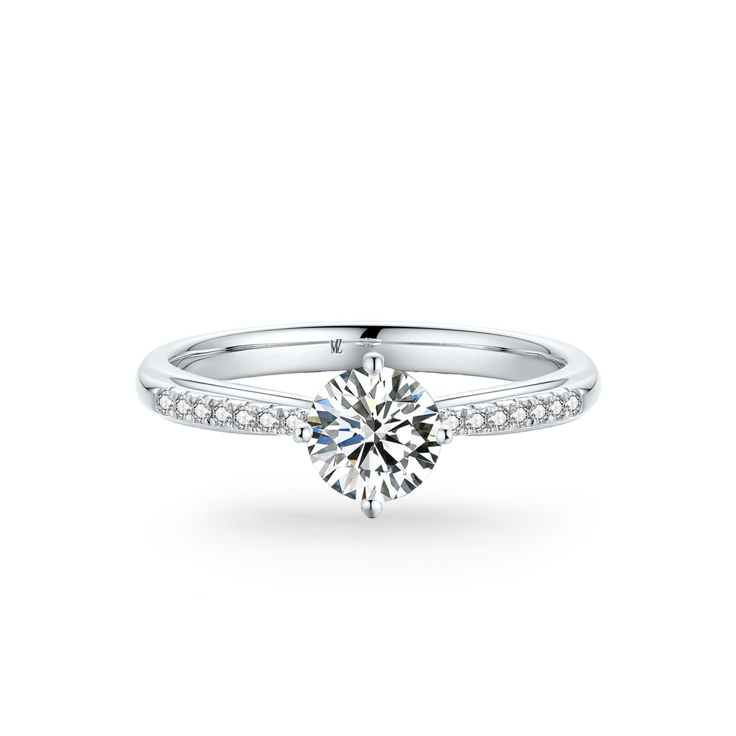 Nhẫn cầu hôn 14K Kim Cương The Peaceful Rhythm Nhẫn cầu hôn 14K Kim Cương The Peaceful Rhythm