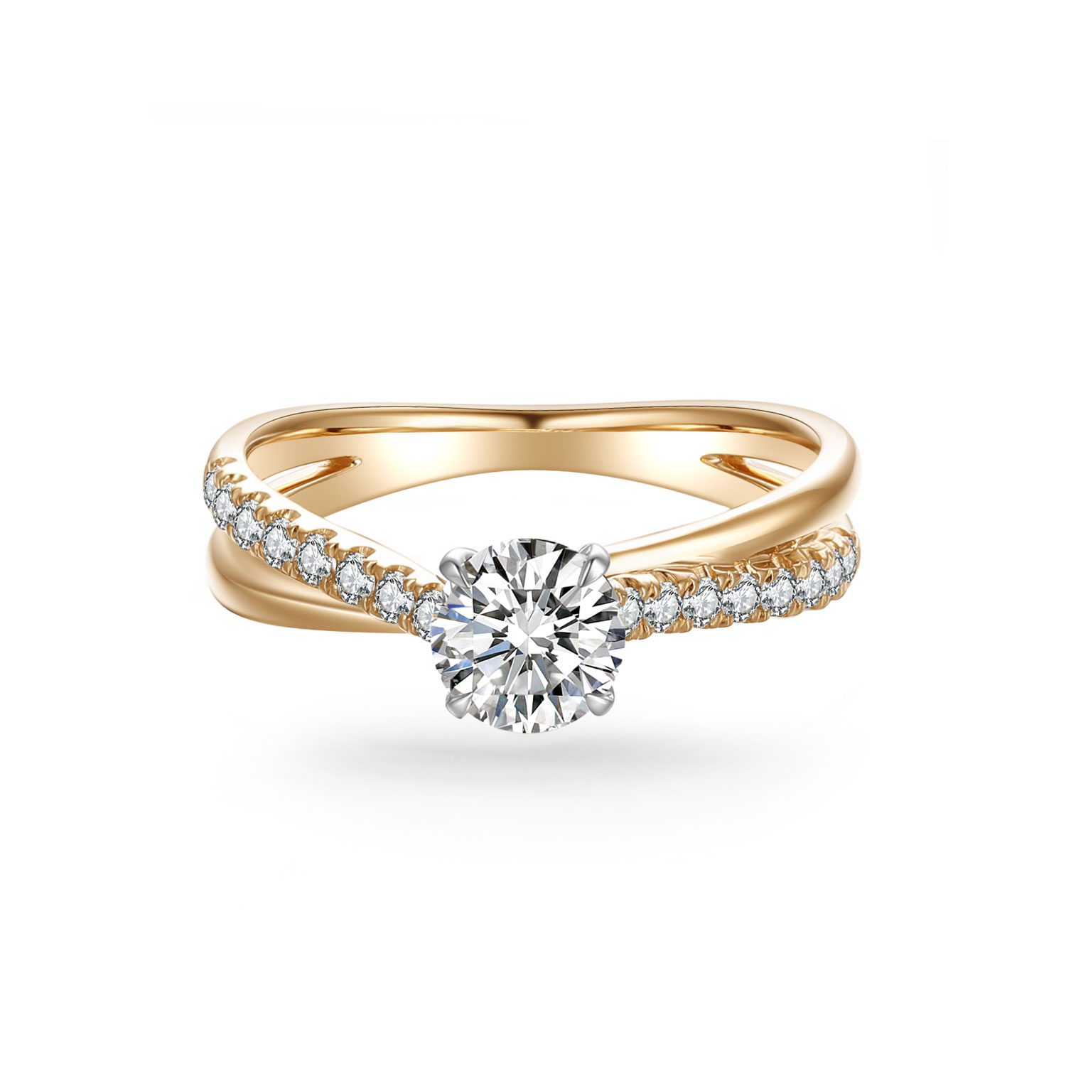 Vỏ Nhẫn Vàng 18K Kim Cương Lucasta