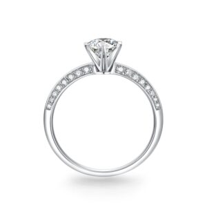 Nhẫn cầu hôn 10K CZ Crown Of Love