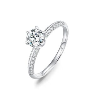 Nhẫn cầu hôn 10K CZ Crown Of Love