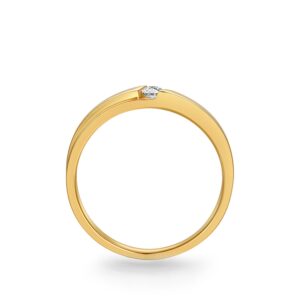 Nhẫn cưới nam 18K Kim Cương Portofino