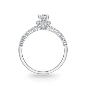 Nhẫn cầu hôn 10K CZ Aura