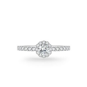 Nhẫn cầu hôn 10K CZ Aura