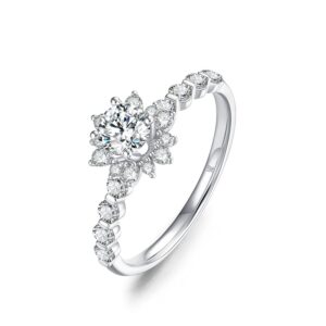 Nhẫn cầu hôn 14K CZ Dazzling Beauty