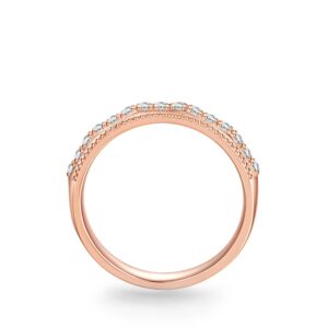 Nhẫn cưới nữ 14K CZ Caro