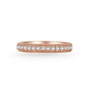Nhẫn cưới nữ 14K CZ Caro