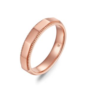 Nhẫn cưới nam 14K Kim Cương Caro