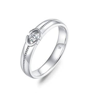 Nhẫn cưới nam Bạch Kim Kim Cương Definitely You
