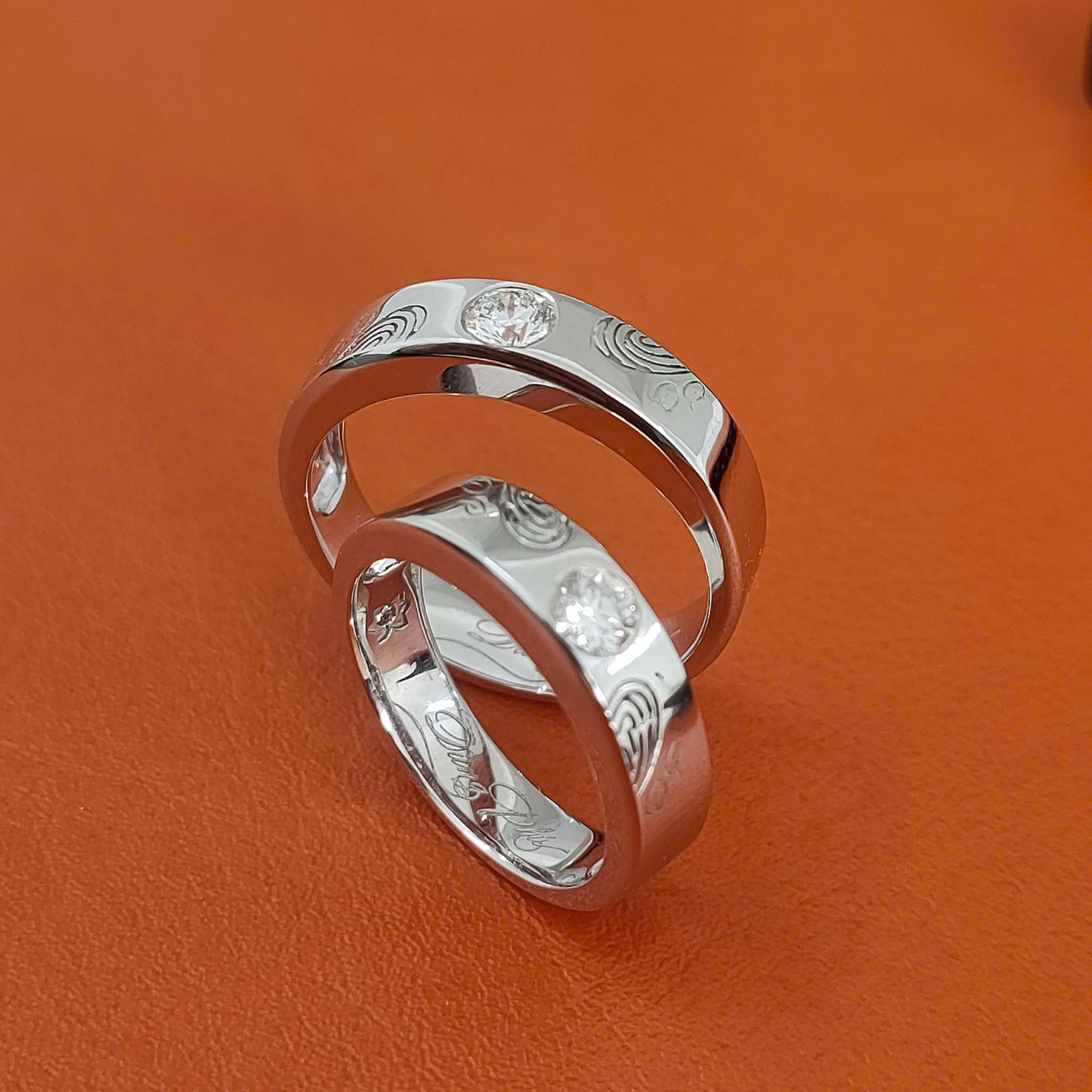 Dịch vụ thiết kế nhẫn cưới độc bản - Ghi dấu hành trình tìm thấy nhau, yêu và kết hôn của cặp đôi Dũng Phú