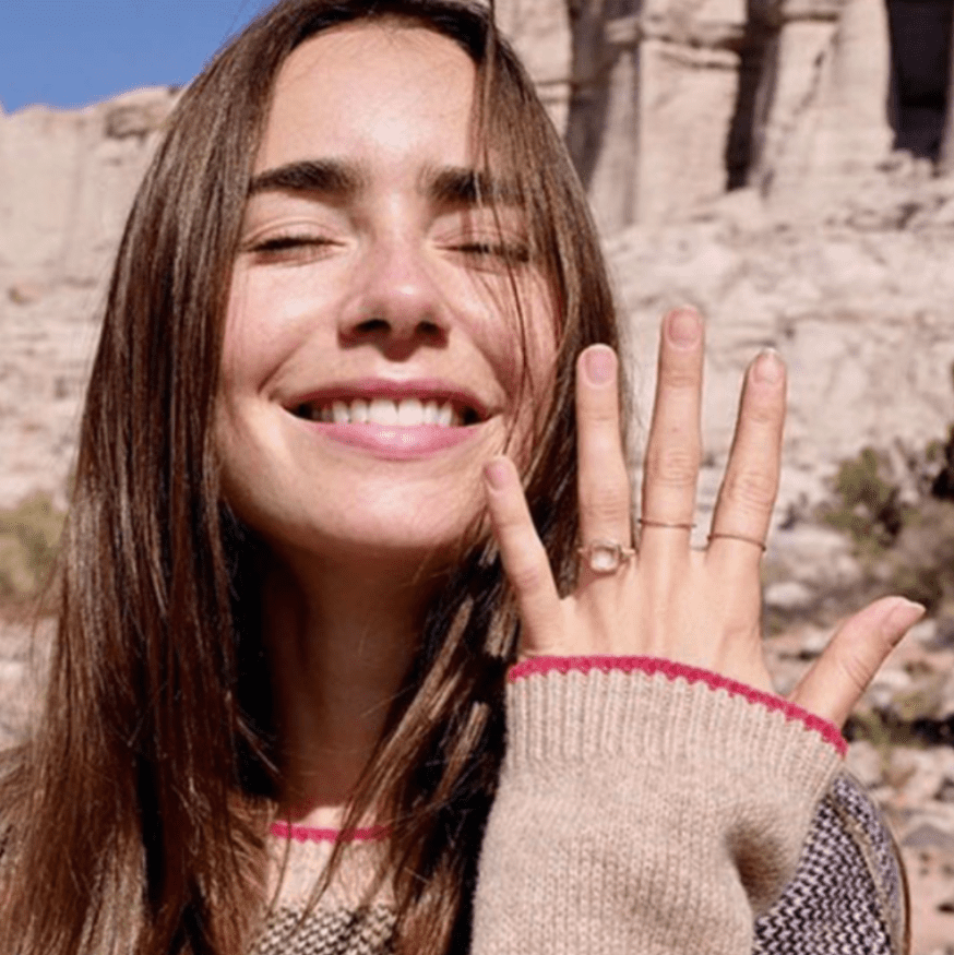 Mẫu nhẫn đính hôn của Lily Collins