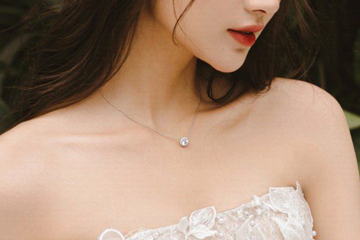 dây chuyền vàng trắng