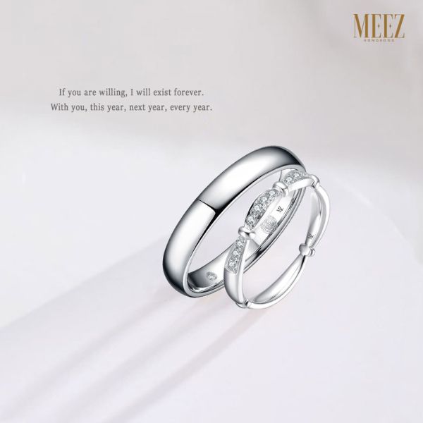 Cặp nhẫn cưới kim cương The Sweetest Moment