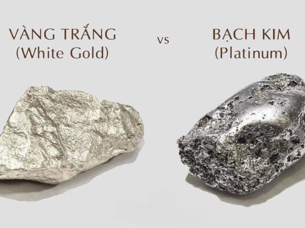 Phân biệt vàng trắng và bạch kim