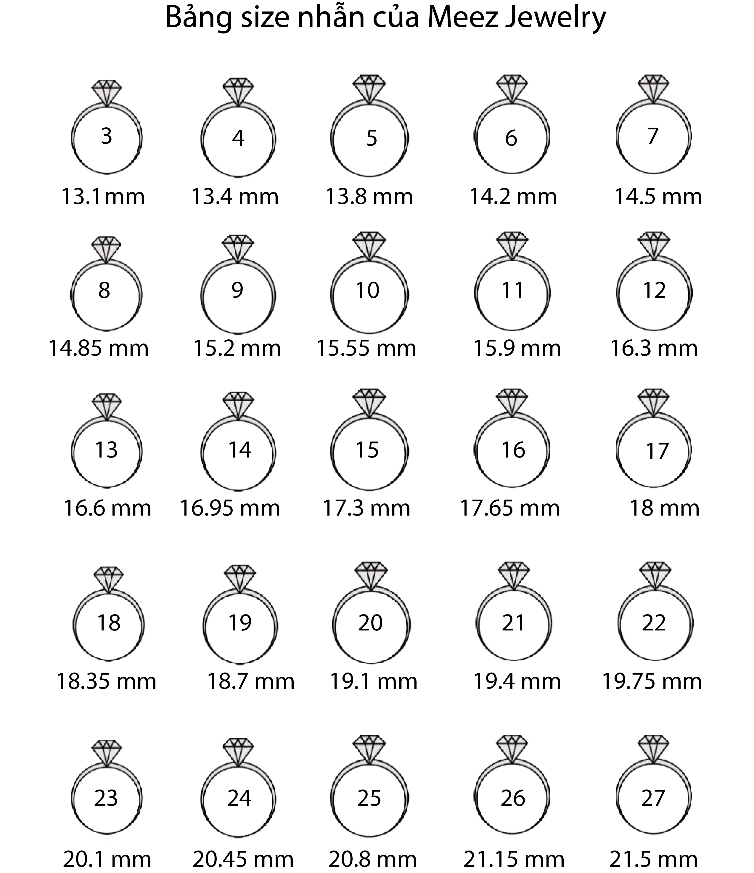 Cách chọn size nhẫn cưới chuẩn nhất