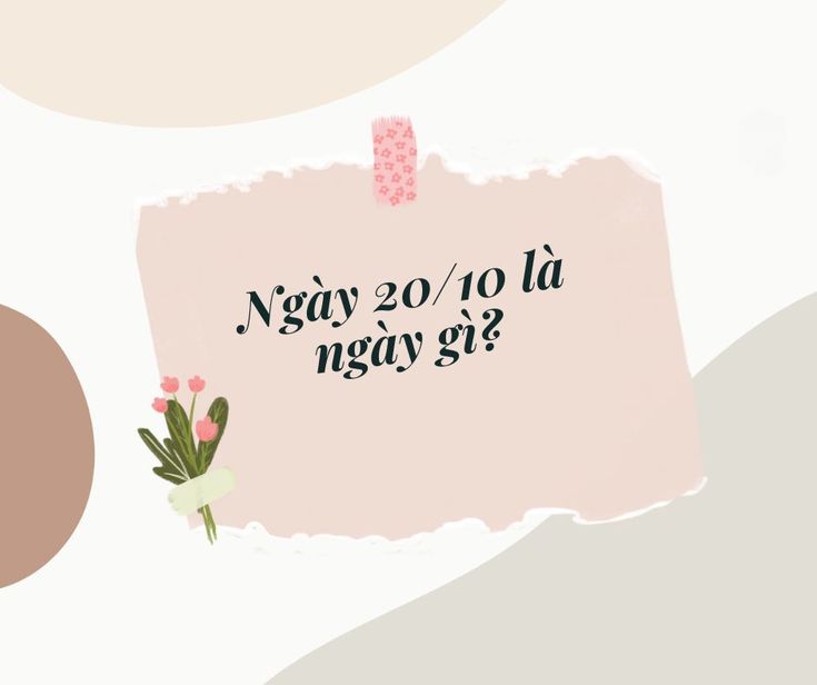 Ngày 20 10 là ngày gì?