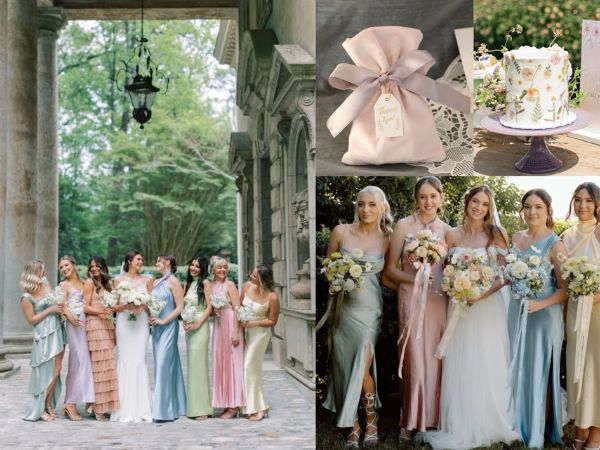 Dress code đám cưới màu Pastel lãng mạn