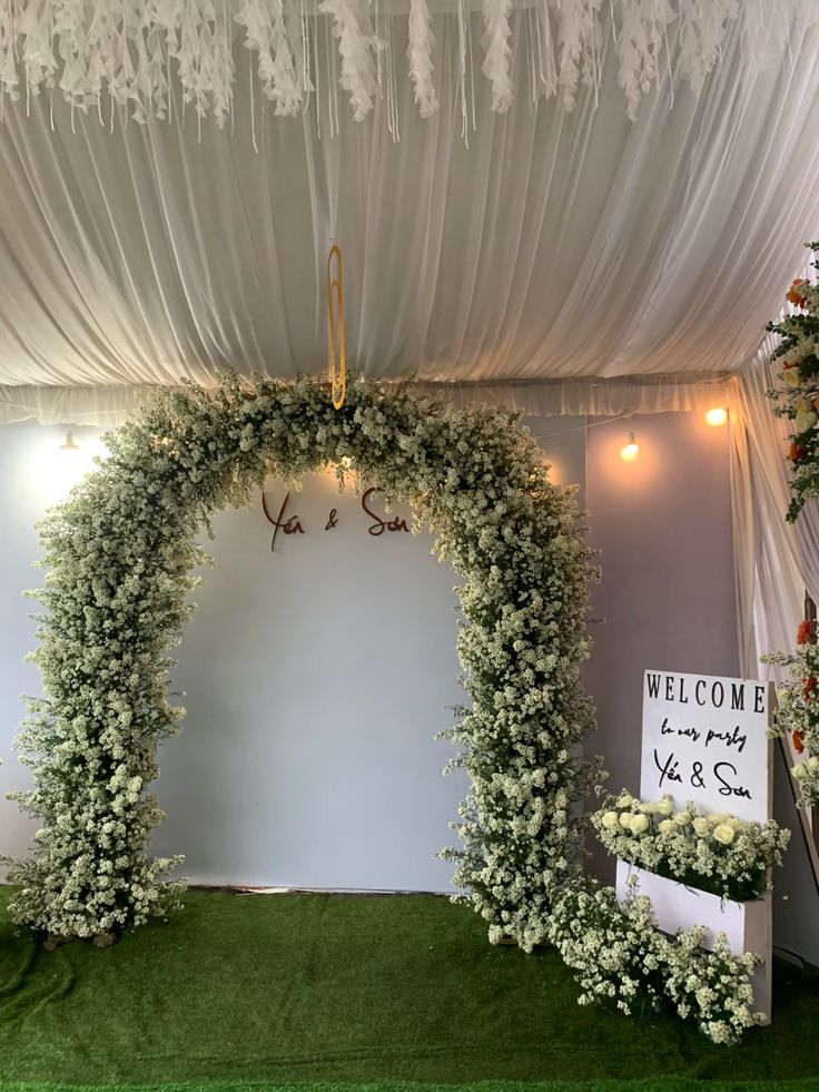 Hoa bi trắng trang trí đám cưới