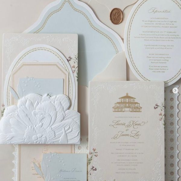 Mẫu thiệp cưới cổ điển