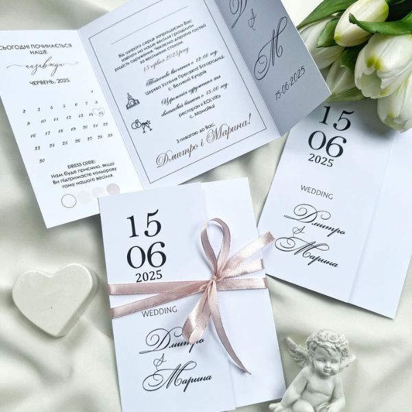 Mẫu thiệp cưới gập 3