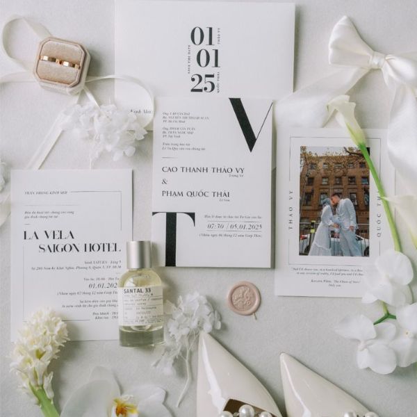Mẫu thiệp cưới in ảnh