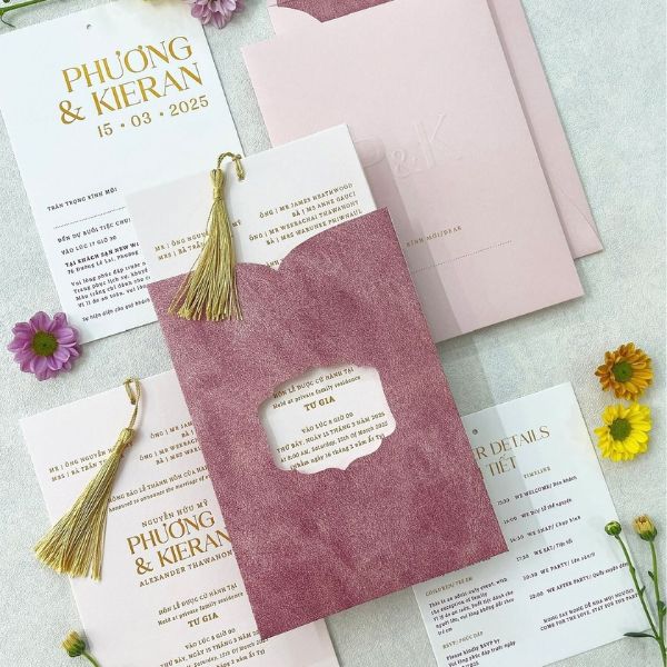 Mẫu thiệp cưới luxury