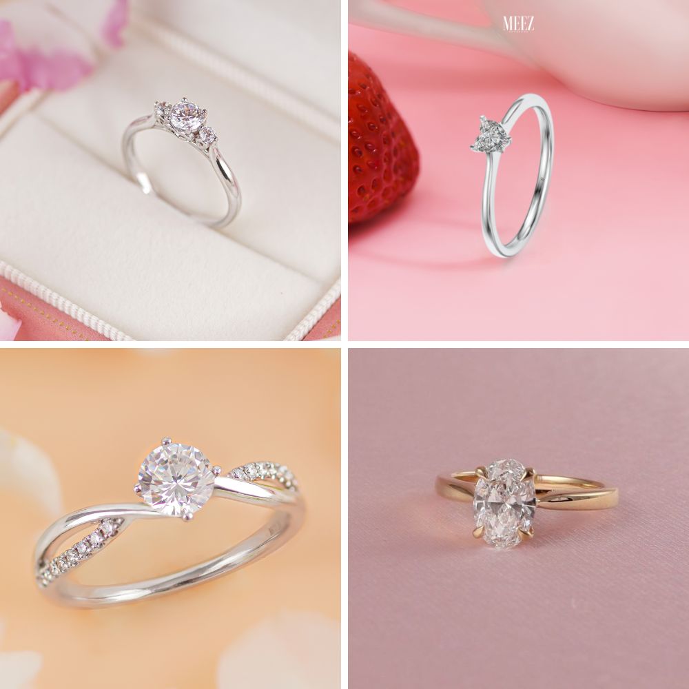 Tiêu chí chọn nhẫn cầu hôn 10K thanh lịch, nhẹ nhàng