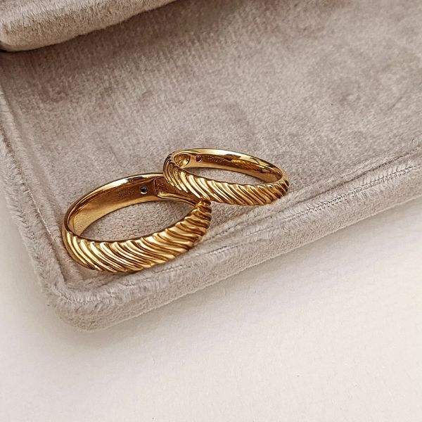 Nhẫn cưới không đính đá Grace