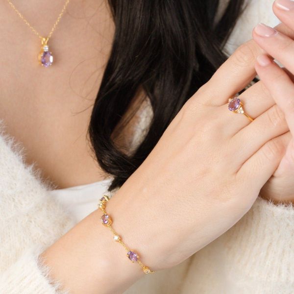 Đá theo tháng sinh - Amethyst (Thạch anh tím)