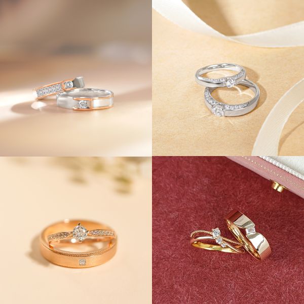 Các màu vàng phổ biến trong nhẫn cưới