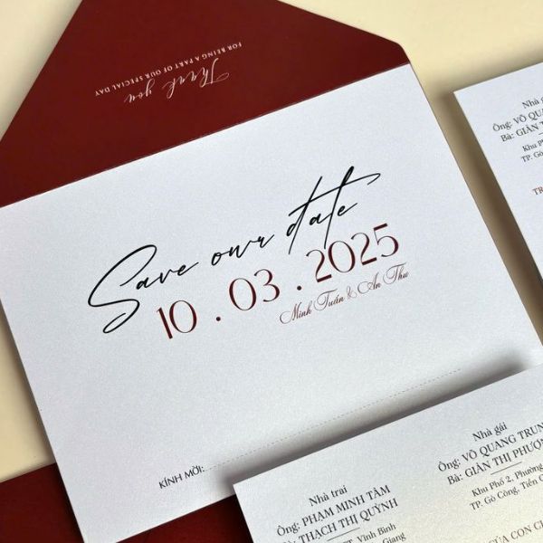 Top các mẫu thiệp cưới đẹp đơn giản hiện đại