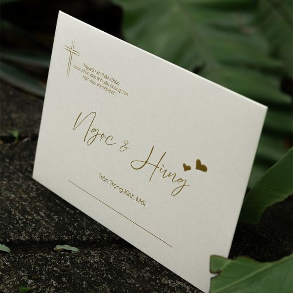 Mẫu thiệp cưới đẹp đơn giản