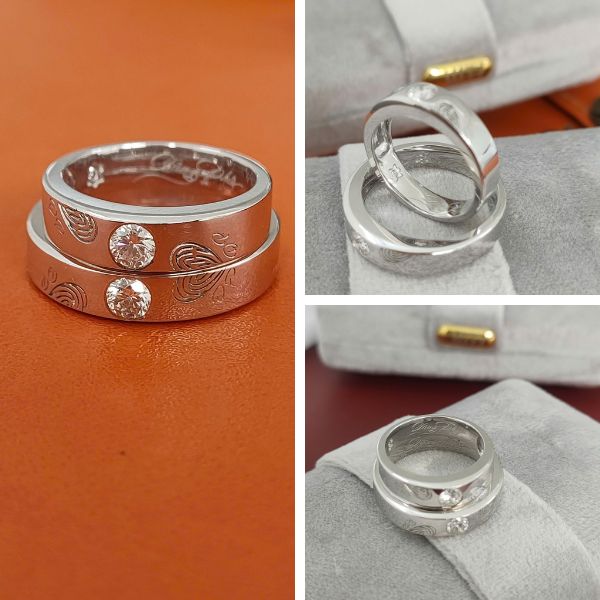 Top những cặp nhẫn đôi khắc tên đẹp tại MEEZ