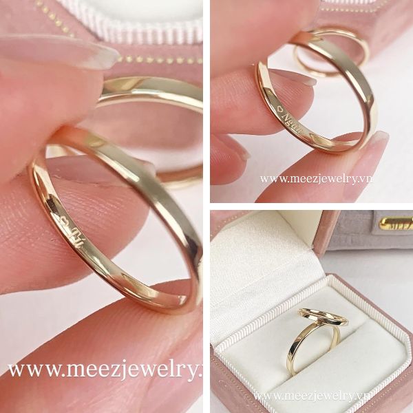 Top những cặp nhẫn đôi khắc tên đẹp tại MEEZ