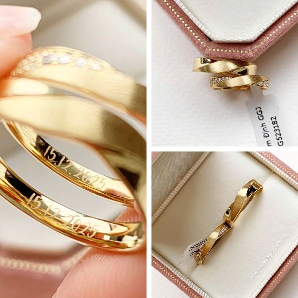 Top những cặp nhẫn đôi khắc tên đẹp tại MEEZ
