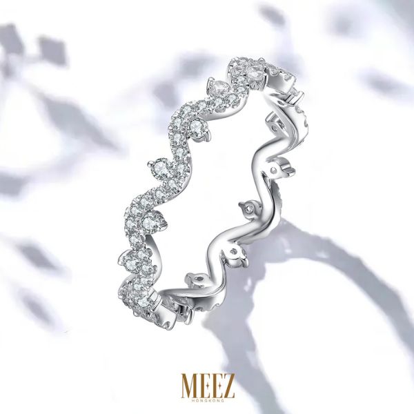 Nhẫn kim cương tấm Bright Moon