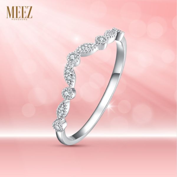 Nhẫn kim cương tấm Shining Hearts