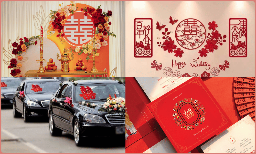 Vị trí nên treo chữ song hỷ lâm môn