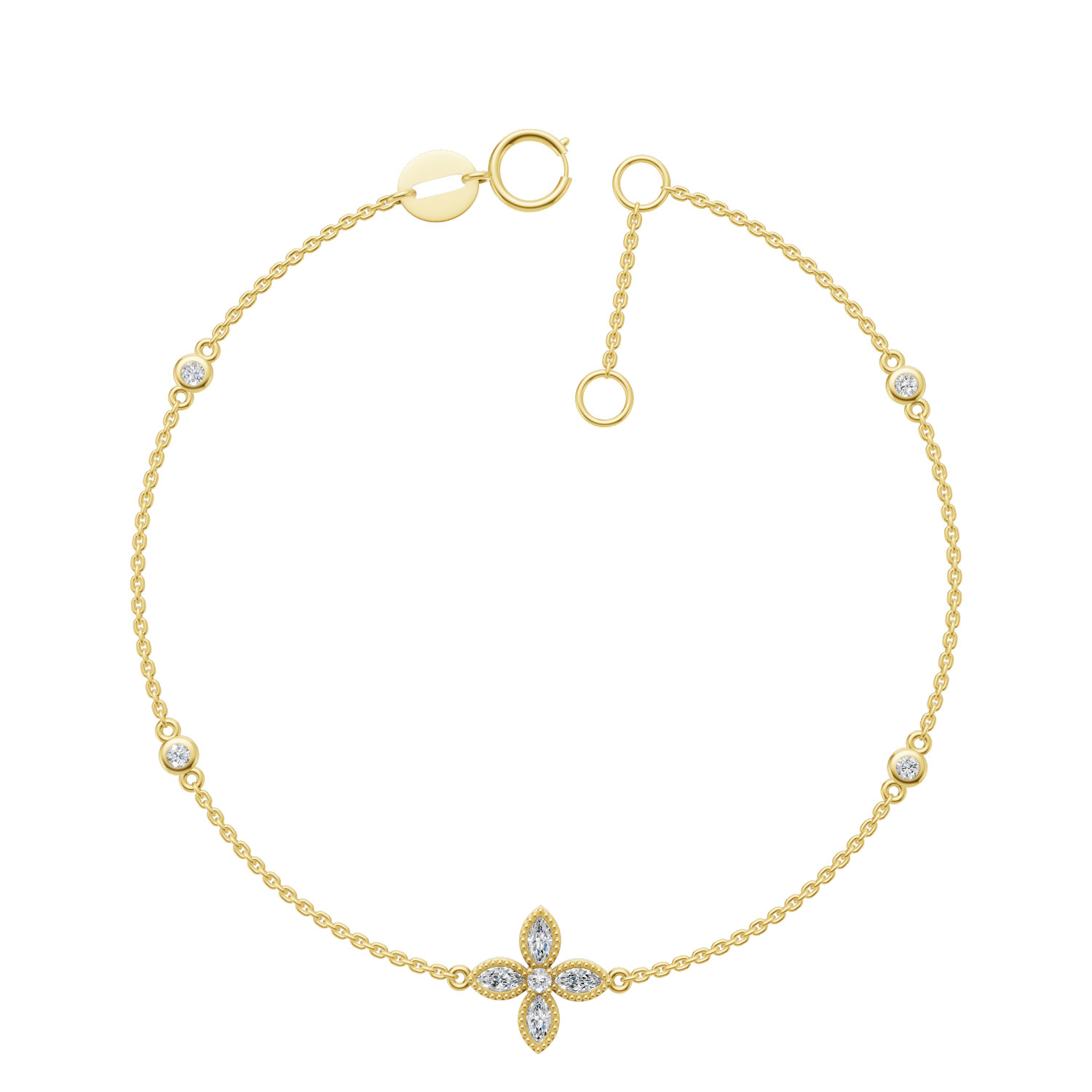 Lắc tay vàng 18K Faith
