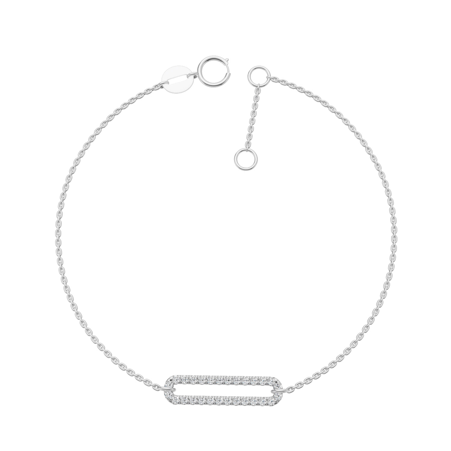 Vòng tay 10K Kim Cương Lab-grown Peace Vòng tay 10K Kim Cương Lab-grown Peace