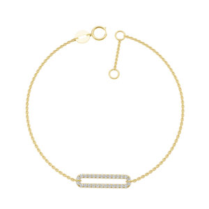 Vòng tay 10K Kim Cương Lab-grown Peace