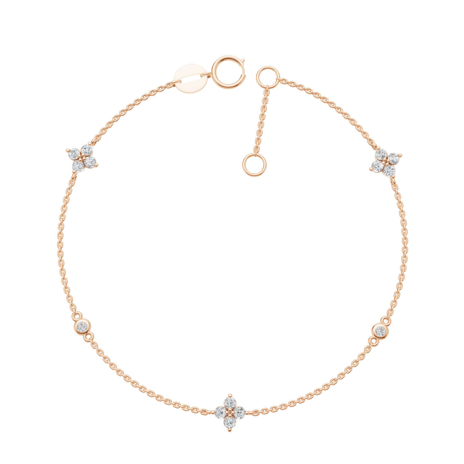 Vòng tay 10K Kim Cương Lab-grown Happiness Vòng tay 10K Kim Cương Lab-grown Happiness