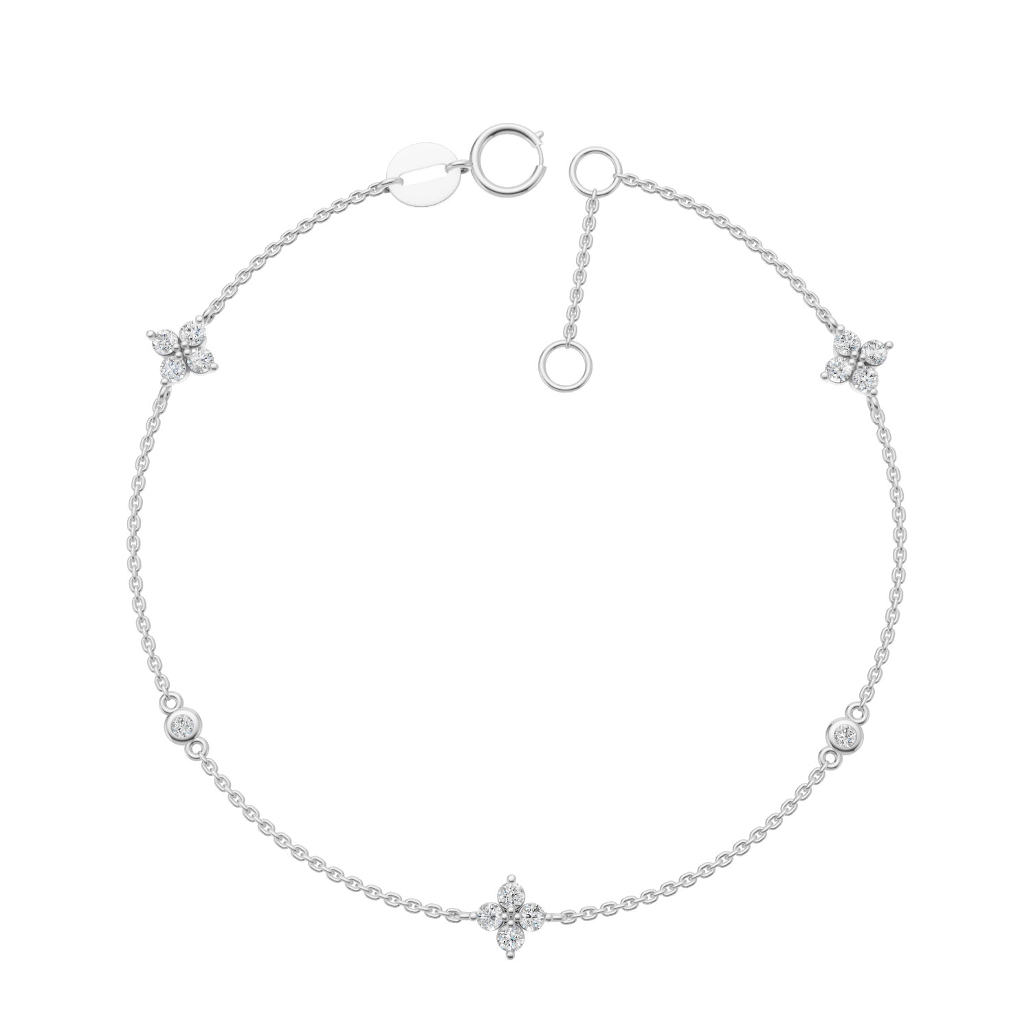 Vòng tay 10K Kim Cương Lab-grown Happiness Vòng tay 10K Kim Cương Lab-grown Happiness