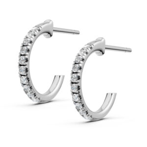 Hoa Tai Vàng 10K CZ Brooke dáng chữ C