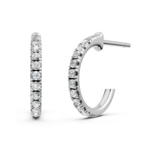 Hoa Tai Vàng 10K CZ Brooke dáng chữ C