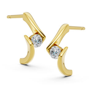 Hoa tai 10K Kim Cương Lab-grown Brooke